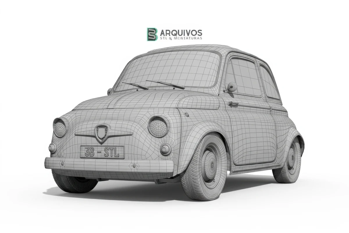 Modelo 3D STL - Fiat abarth 500 — foto 3